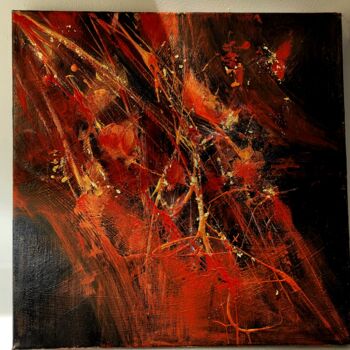 Painting titled "Pulsion" by Laurence Carbonnel, Original Artwork, Acrylic