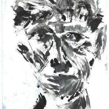Printmaking titled "The-dingued-man-2" by Laurence Castang, Original Artwork, Monotype
