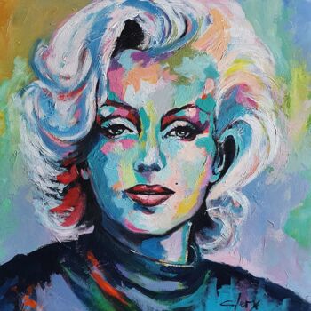 Painting titled "Marilyn 3" by Laurence Clerembaux, Original Artwork, Acrylic