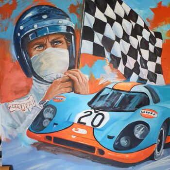 Peinture intitulée "Le Mans" par Laurence Clerembaux, Œuvre d'art originale, Acrylique