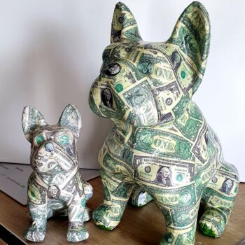 Скульптура под названием "Dollar" - Laurence Clerembaux, Подлинное произведение искусства, Глина