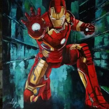 Malarstwo zatytułowany „Iron man 4” autorstwa Laurence Clerembaux, Oryginalna praca