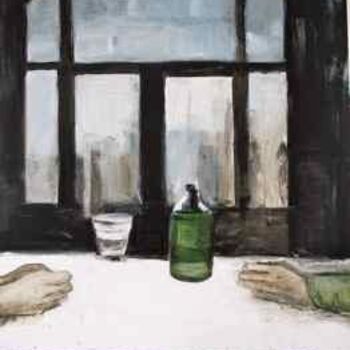 Painting titled "a glass for 2" by Laurence D Antonio Lignel, Original Artwork