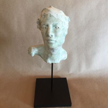 Sculpture titled "Adam" by Laurence D Antonio Lignel, Original Artwork, Ceramics