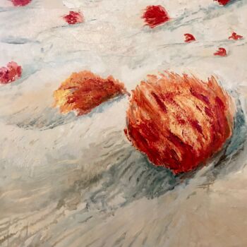 Painting titled "Fireballs" by Laurence D Antonio Lignel, Original Artwork, Oil