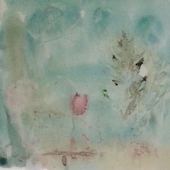 Peinture intitulée "Parfum d'antan" par Laurence Fauchart, Œuvre d'art originale, Aquarelle Monté sur Autre panneau rigide