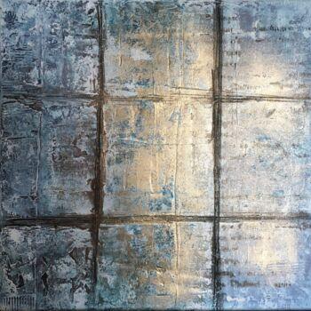 Painting titled "2301 - OCEAN" by Laurence Hubswerlin Diradourian, Original Artwork, Acrylic Mounted on Wood Stretcher frame