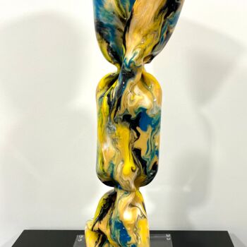 Escultura intitulada "Wrapping Bonbon Mul…" por Laurence Jenk, Obras de arte originais, Plástico