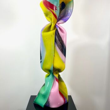"Wrapping Bonbon Tra…" başlıklı Heykel Laurence Jenk tarafından, Orijinal sanat, Plastik