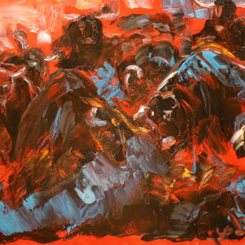 Painting titled "RECORTADORES" by Laurence Jousset, Original Artwork