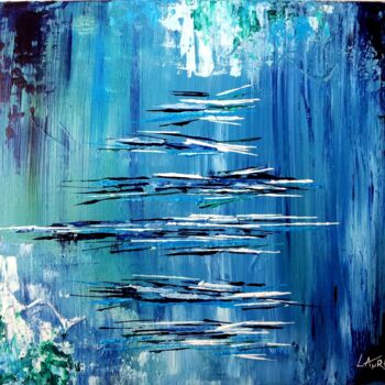 Painting titled "ABYSSES" by Laurence Lbn, Original Artwork, Acrylic