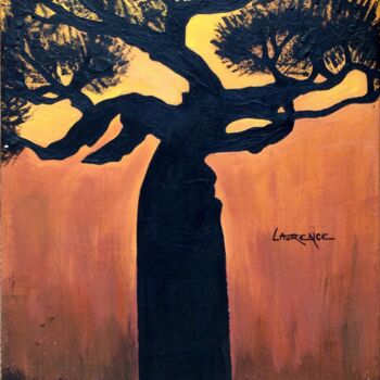 Painting titled "BAOBAB" by Laurence Lbn, Original Artwork, Acrylic