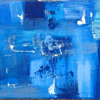 Peinture intitulée "MULTI BLUE" par Laurence Lbn, Œuvre d'art originale, Acrylique