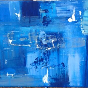 Painting titled "MULTI BLUE" by Laurence Lbn, Original Artwork, Acrylic