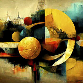 Arts numériques intitulée "Paris 2024" par Laurence Masson, Œuvre d'art originale, Peinture numérique
