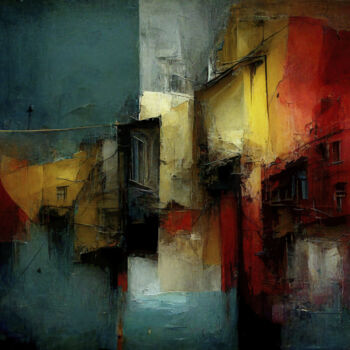 Arte digitale intitolato "Naples" da Laurence Masson, Opera d'arte originale, Pittura digitale