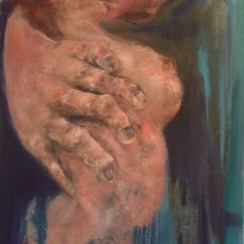 Malerei mit dem Titel "le baiser passion" von Laurence Pustoc'H, Original-Kunstwerk, Öl