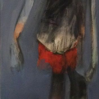 Painting titled "j'y suis" by Laurence Pustoc'H, Original Artwork, Oil