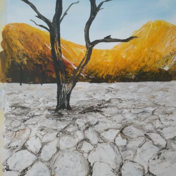 Картина под названием "Namibie" - Laurence Rachiele, Подлинное произведение искусства, Акрил