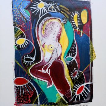 Painting titled "Venus - Série les i…" by Laurence Sarnette, Original Artwork, Acrylic