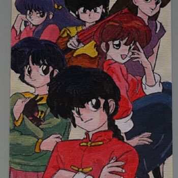 Painting titled "Ranma 1-2 - sur toi…" by Laurence Servoin, Original Artwork, Acrylic
