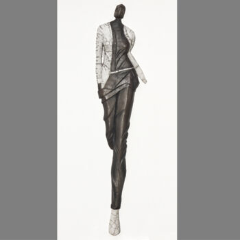 Скульптура под названием "Virginie/mannequin-…" - Laurence Tellier, Подлинное произведение искусства, Керамика