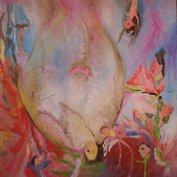 Pintura intitulada "Rosée matinale" por Laurence Bonnet, Obras de arte originais, Óleo