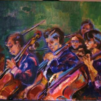 Pintura intitulada "MUSICIENS" por Laurence Cohen, Obras de arte originais