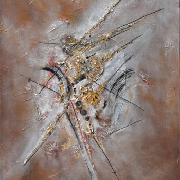 Painting titled "acrobate." by Laurence Girerd, Original Artwork, Oil