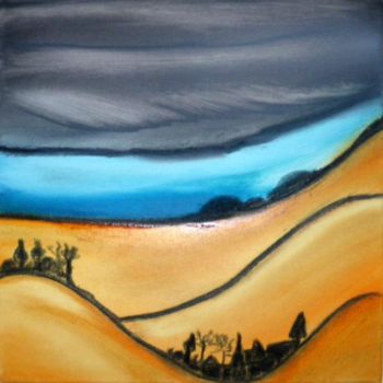 Pintura titulada "dune 3" por Laurence Marques, Obra de arte original, Oleo