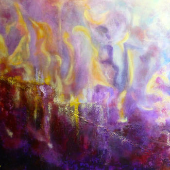 Pintura intitulada "ascension-chimeriqu…" por Laurenelle, Obras de arte originais, Acrílico