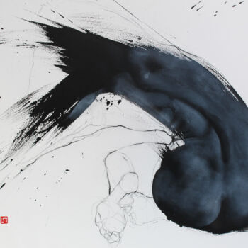 Картина под названием "à-tache-moi" - Laurent Bergues, Подлинное произведение искусства, Акрил