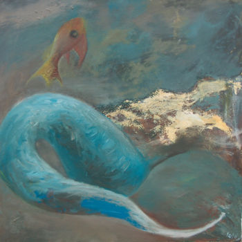 Peinture intitulée "Sirène - Série Créa…" par Laurent Berthelot, Œuvre d'art originale, Huile