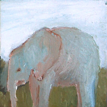 Peinture intitulée "Eléphant" par Laurent Berthelot, Œuvre d'art originale, Acrylique