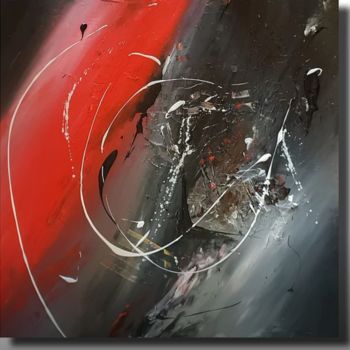 Peinture intitulée "Red Planet" par Lb, Œuvre d'art originale, Acrylique