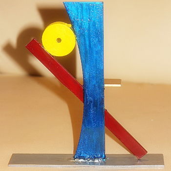 Sculpture titled "Objecteur de Consci…" by Laurent Boron, Original Artwork, Metals