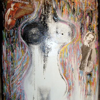 Schilderij getiteld "Grain de Beauté Vin…" door Laurent Boron, Origineel Kunstwerk, Acryl