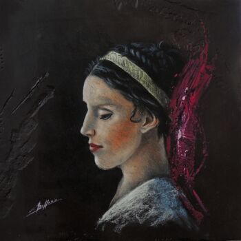 Pittura intitolato "sylene.jpg" da Laurent Buffnoir, Opera d'arte originale, Pastello