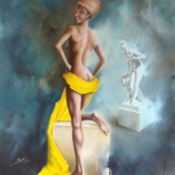 Malarstwo zatytułowany „Soumya” autorstwa Laurent Buffnoir, Oryginalna praca, Olej