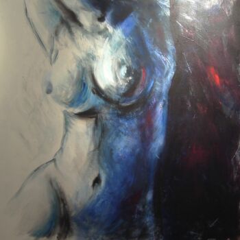 Painting titled "Lydia" by Laurent Buffnoir, Original Artwork, Oil