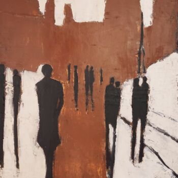 Painting titled "série silhouettes 2" by Laurent Chabrillat, Original Artwork, Acrylic