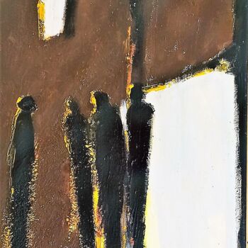 Painting titled "série silhouettes 5" by Laurent Chabrillat, Original Artwork, Acrylic