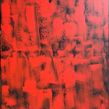 Painting titled "In Fire" by Laurent Da Cunha, Original Artwork, Acrylic