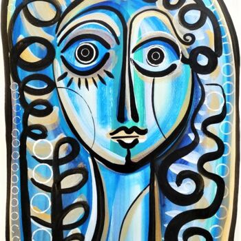 Painting titled "Alina" by Laurent Folco, Original Artwork, Acrylic