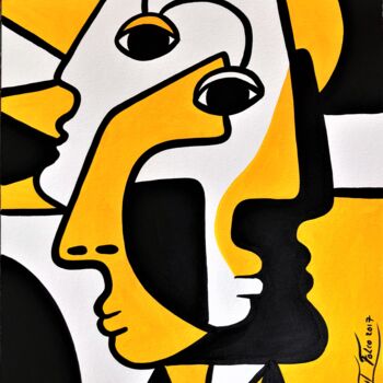 Peinture intitulée "Lemon girl" par Laurent Folco, Œuvre d'art originale, Acrylique