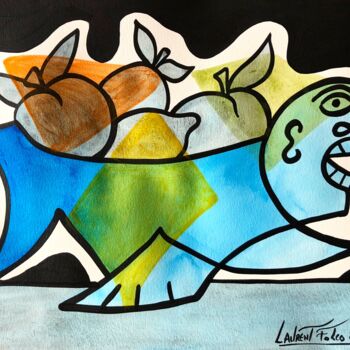 Картина под названием "Les fruits" - Laurent Folco, Подлинное произведение искусства, Акрил