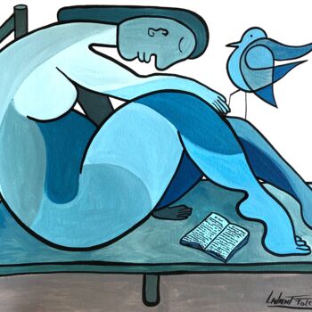 Pintura titulada "La sieste" por Laurent Folco, Obra de arte original, Acrílico