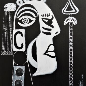 Painting titled "Africa number 1." by Laurent Folco, Original Artwork, Acrylic