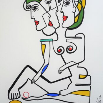 Peinture intitulée "Equilibre" par Laurent Folco, Œuvre d'art originale, Acrylique