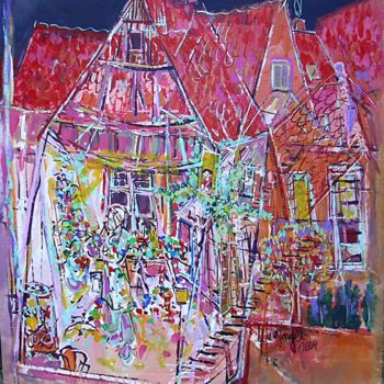 Schilderij getiteld "ATELIER" door Laurent Hunzinger, Origineel Kunstwerk, Acryl